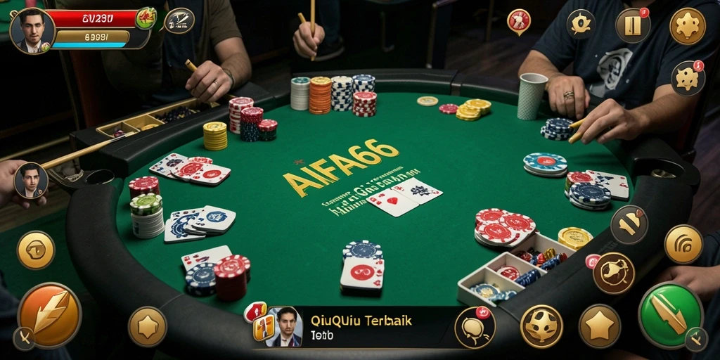 Tampilan gameplay seru AIFA66 dengan strategi QiuQiu.
