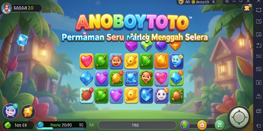 Tampilan gameplay ANOBOYTOTO yang seru dan berwarna-warni.
