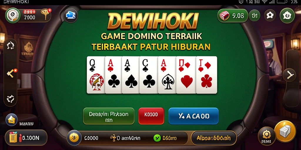 Tampilan gameplay DEWIHOKI yang penuh warna dan menarik.