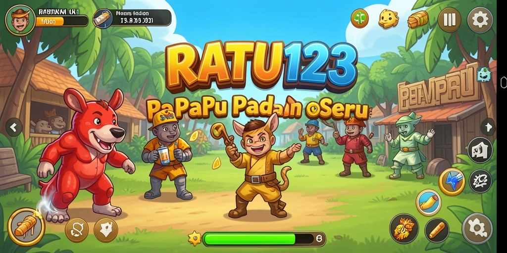 Screenshot gameplay RATU123 dengan level Match-3 yang menantang.