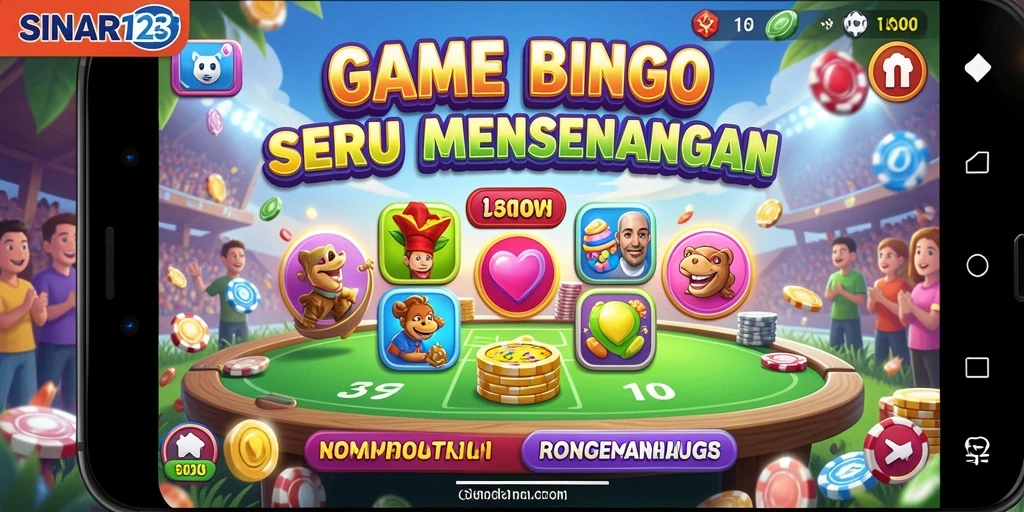 Tampilan gameplay seru dari SINAR123 dengan suasana Bingo yang mengasyikkan.