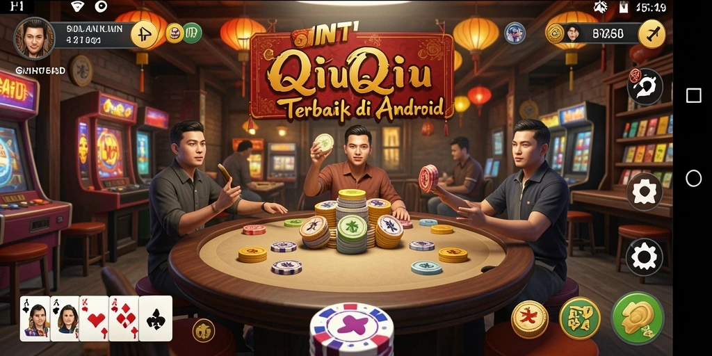 Tampilan gameplay permainan QiuQiu yang menarik dan interaktif.