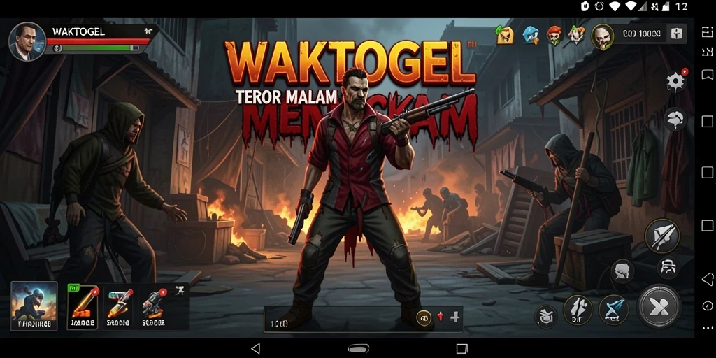 Tangkapan layar WAKTOGEL menampilkan momen menegangkan dalam permainan.